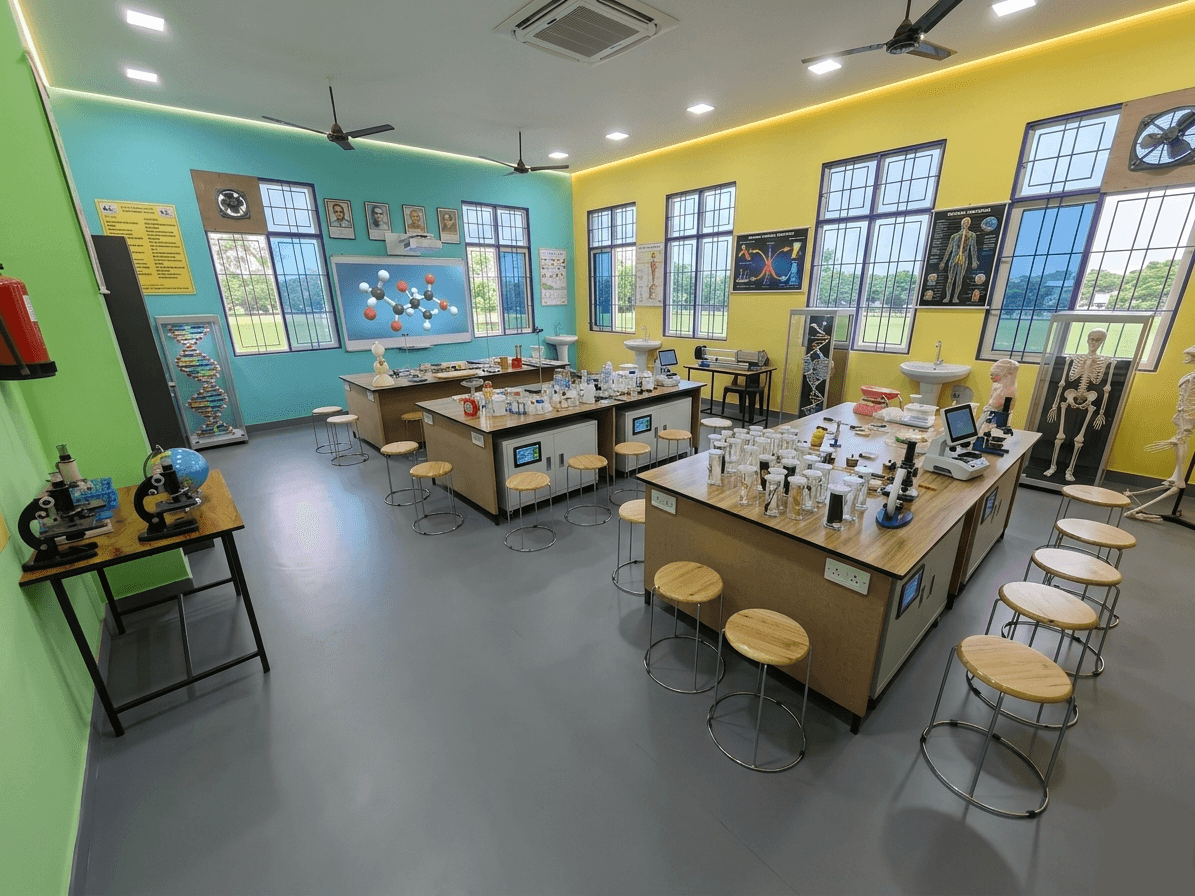 Science Laboratory at Adisha Public School