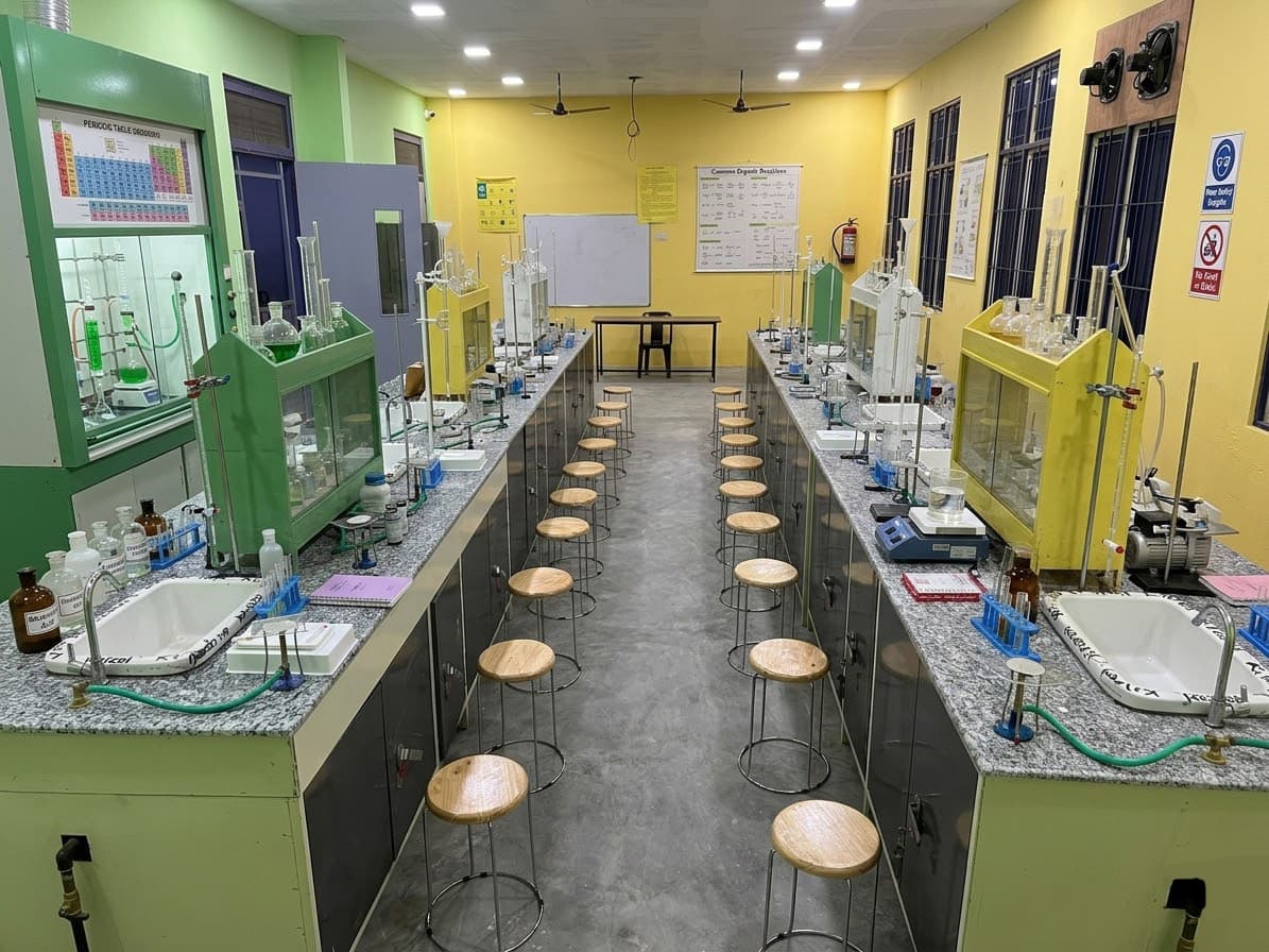 Chemistry Laboratory at Adisha Public School